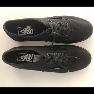 Women’s black glitter Vans